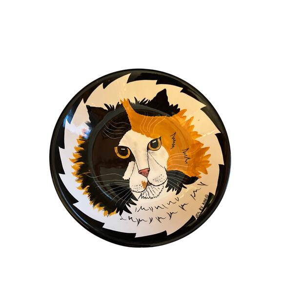 Cat Dish Nina Lyman Persian Calico - Picture 1 of 5
